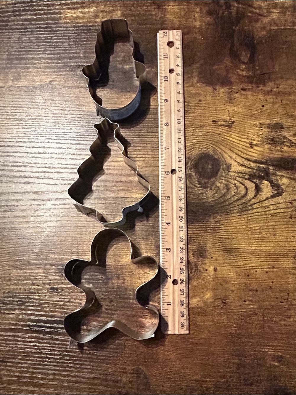 Set of 3 Metal Holiday Cookie Cutter